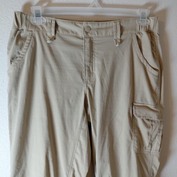 Duluth Trading Dry On The Fly Convertible Pants 10 X 33 Beige Khaki 56958 Hiking - Picture 2 of 12